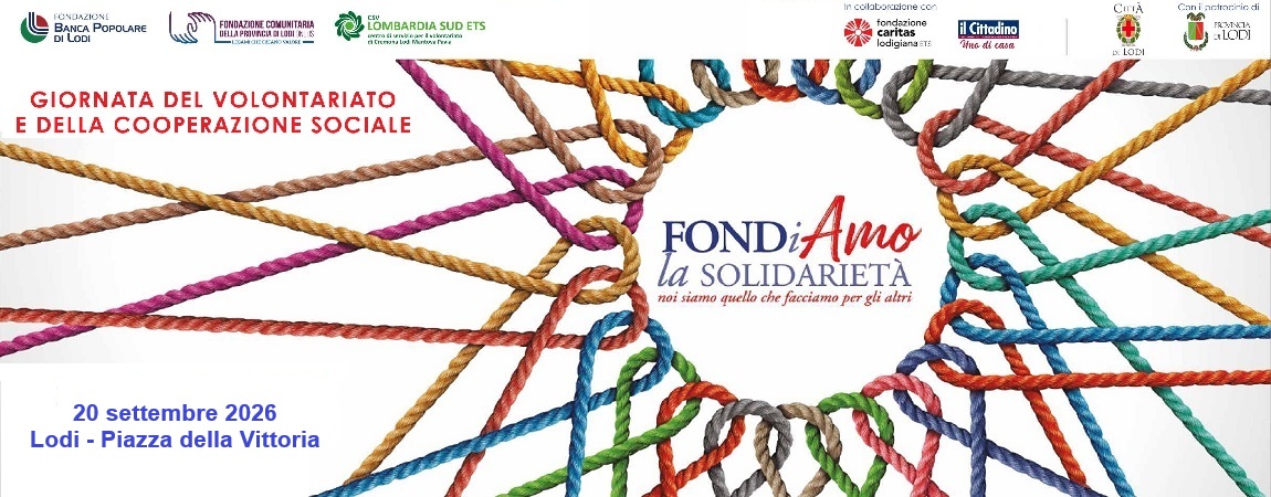 Giornata del Volontariato e della Cooperazione Sociale Giornata del Volontariato e della Cooperazione Sociale